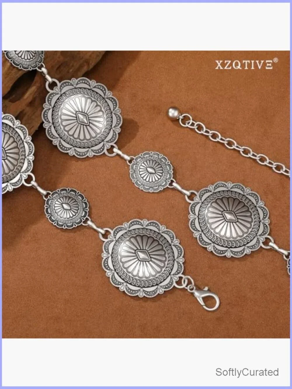 Western Concho Chain Belt for Women Cowgirl Rodeo Dress Jeans